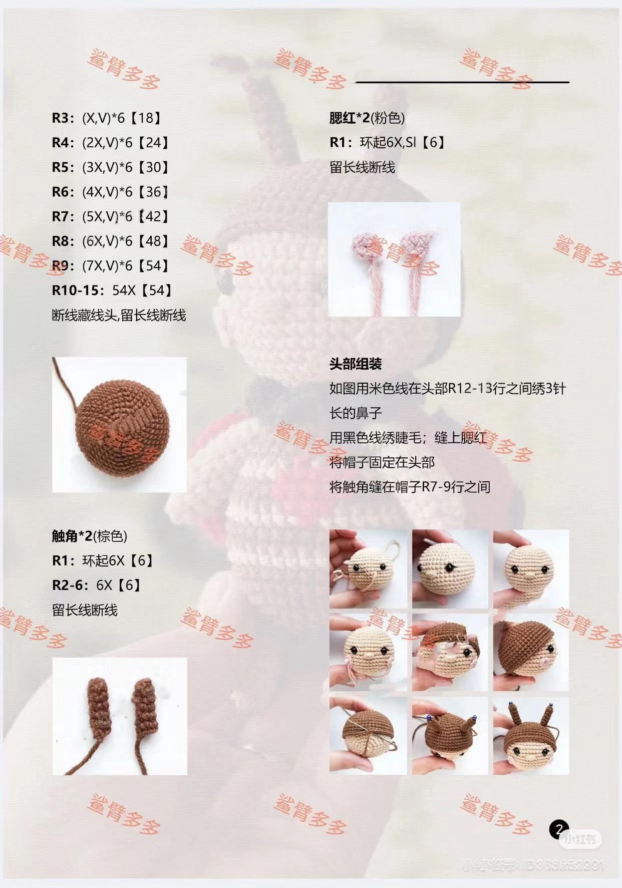 Crochet Amigurumi Ladybug Doll Pattern: Step-by-Step Instructions for Cute Insect Toy with Red Wings and Striped Body