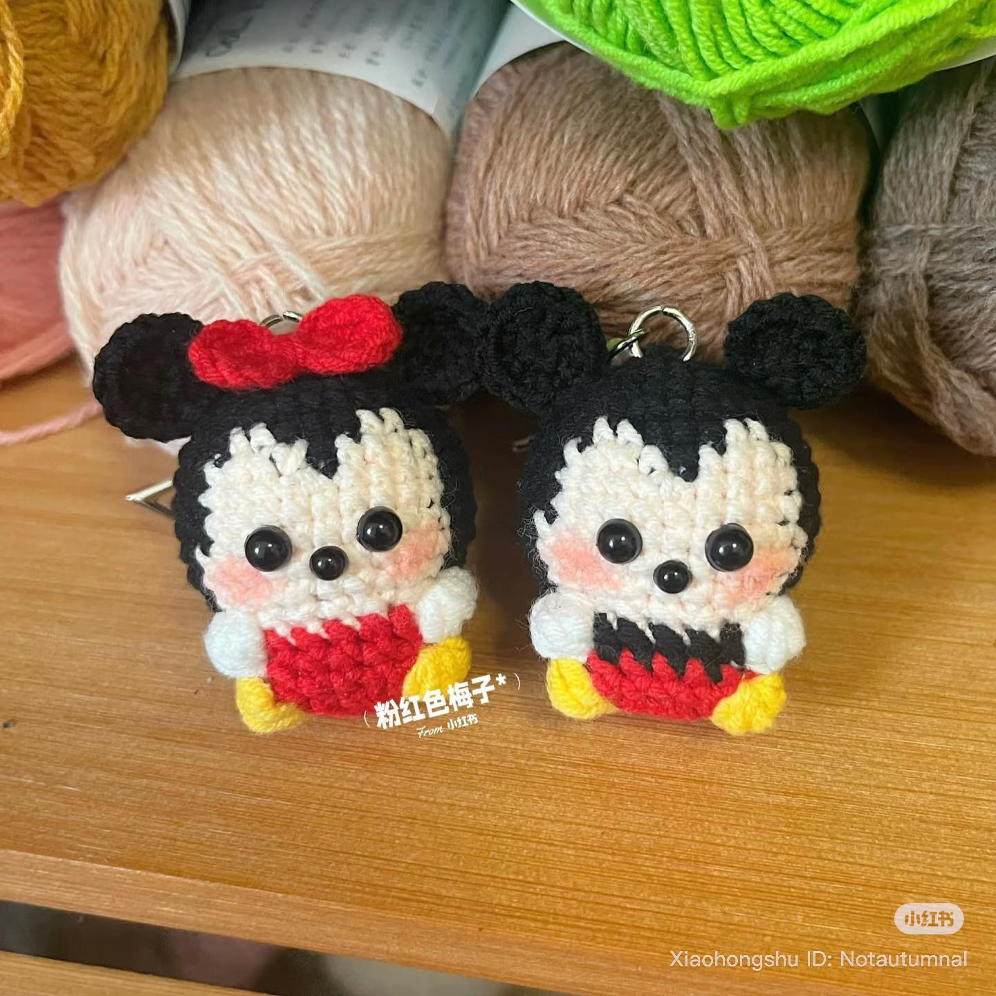 Crochet Amigurumi Mickey and Minnie Doll Pattern Chart