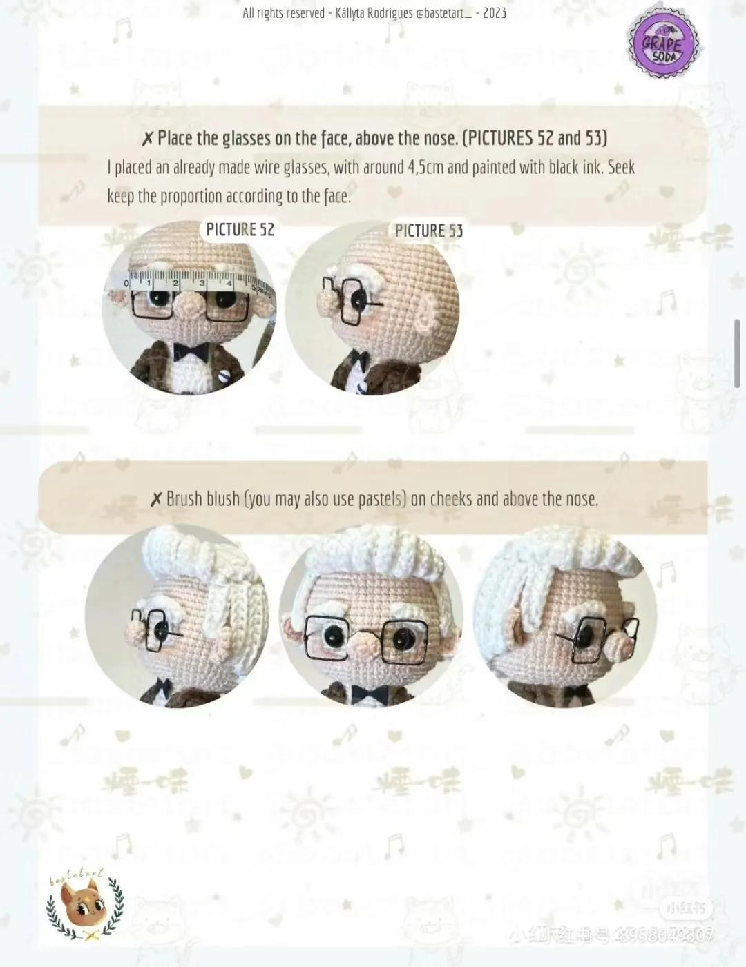 Crochet Amigurumi Mr. Carl Fredricksen Tutorial Pattern