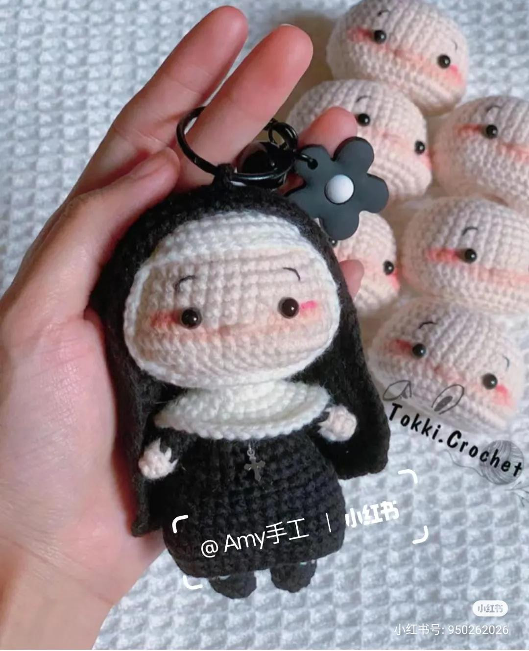 Crochet Amigurumi Nun Doll Tutorial Chart