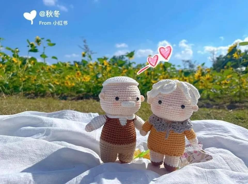 Crochet Amigurumi Old Man Pattern Chart