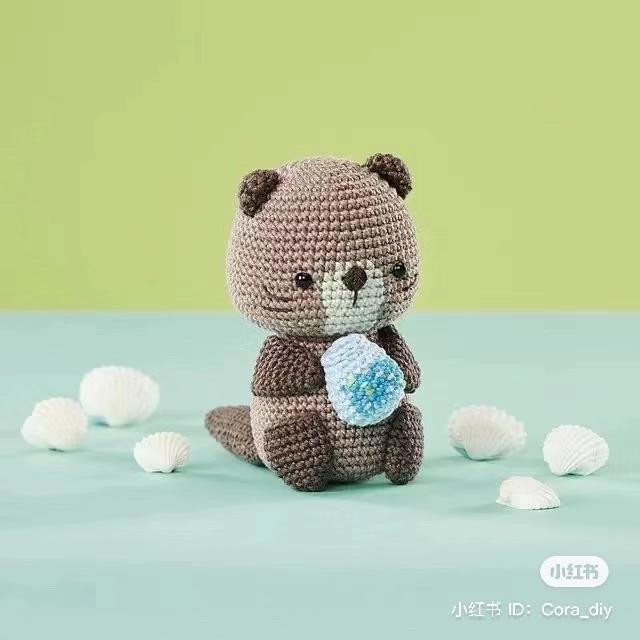 Crochet Amigurumi Otter Zodiac Aquarius Pattern Chart