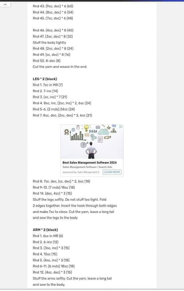 Crochet Amigurumi Panda Bear Pattern with Hat and Shirt