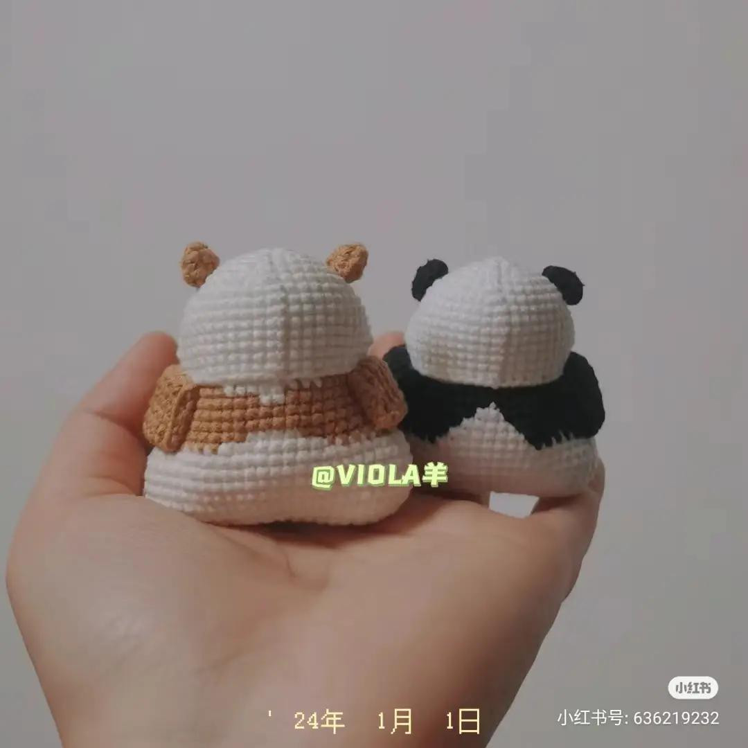 Crochet Amigurumi Panda Doll Pattern Tutorial