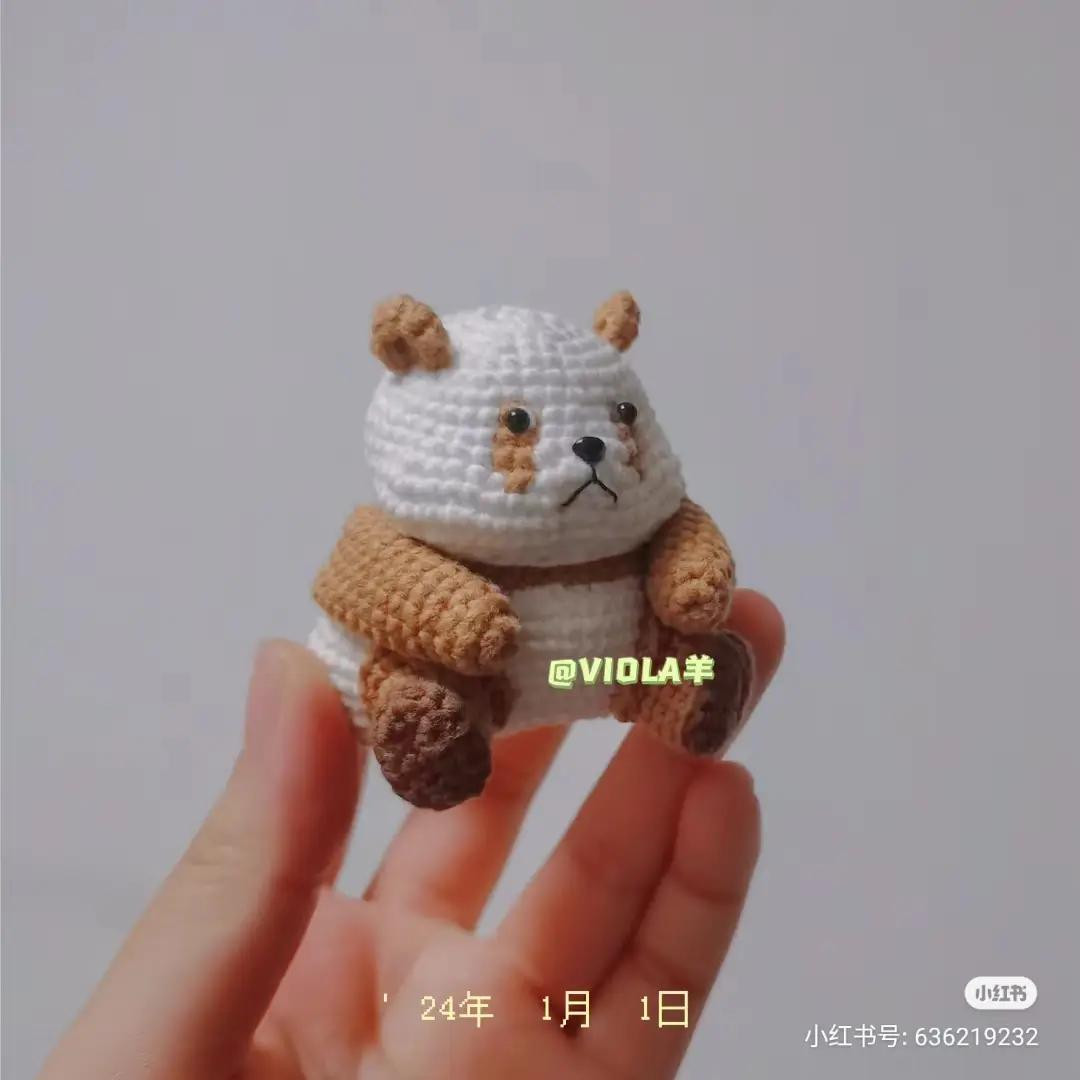 Crochet Amigurumi Panda Doll Pattern Tutorial