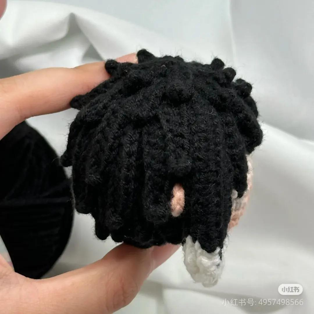 Crochet Amigurumi Pattern: Bungo Stray Dogs Ryunosuke Akutagawa Head