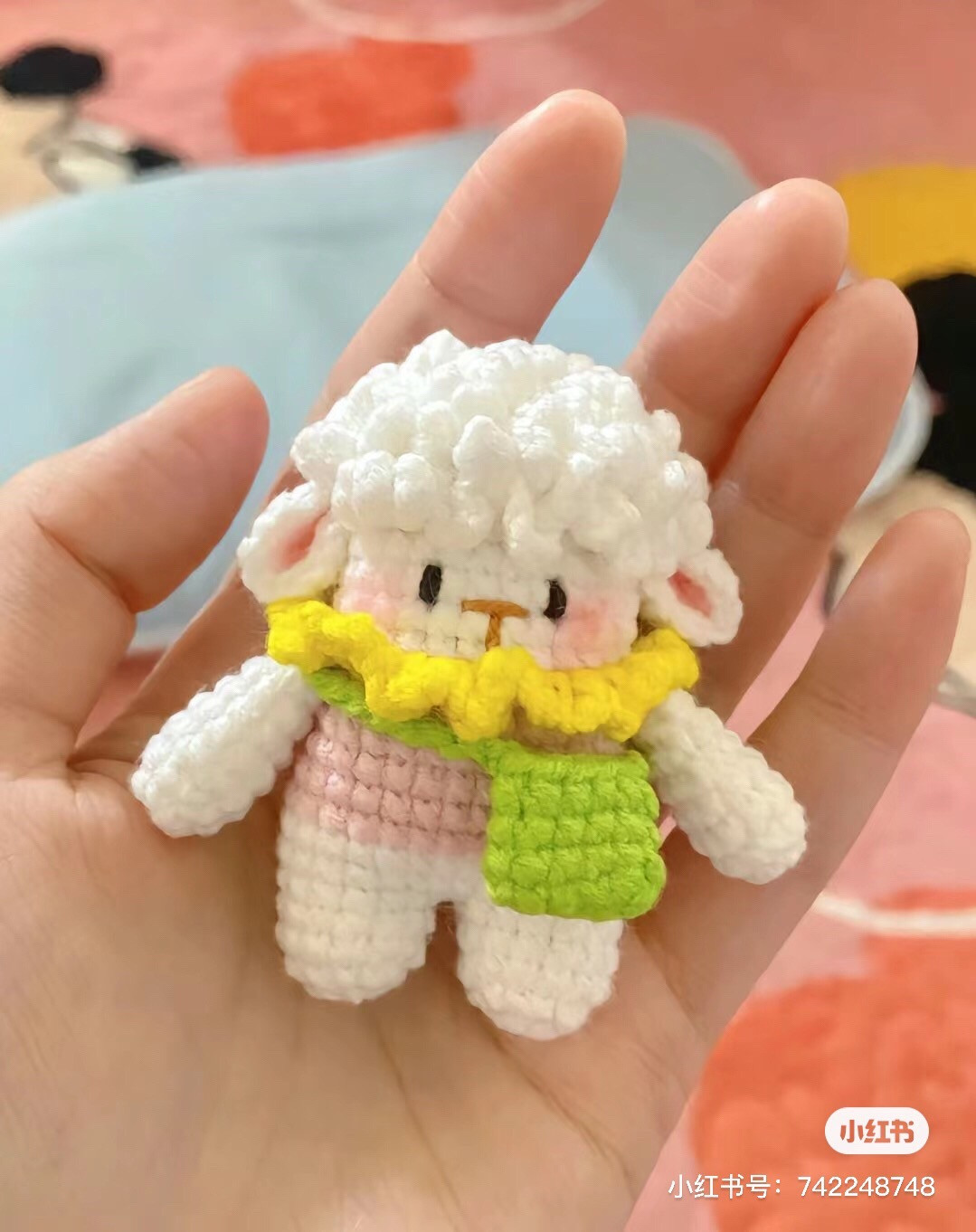 Crochet Amigurumi Pattern Collection: Lion Dance Rabbit, Unicorn, and Little Sheep Dolls with Detailed Instructions