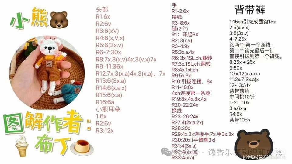 Crochet Amigurumi Pattern: Cute Bear, Cat, Tiger and Rabbit Dolls with Clothes