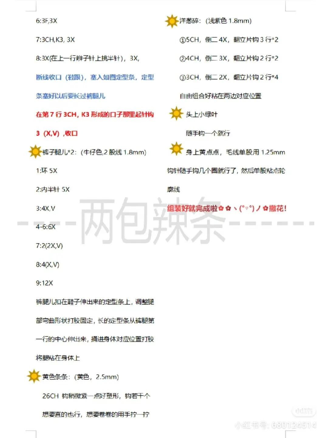 Crochet Amigurumi Pattern for a Cute Taco Character with Beard and Jeans