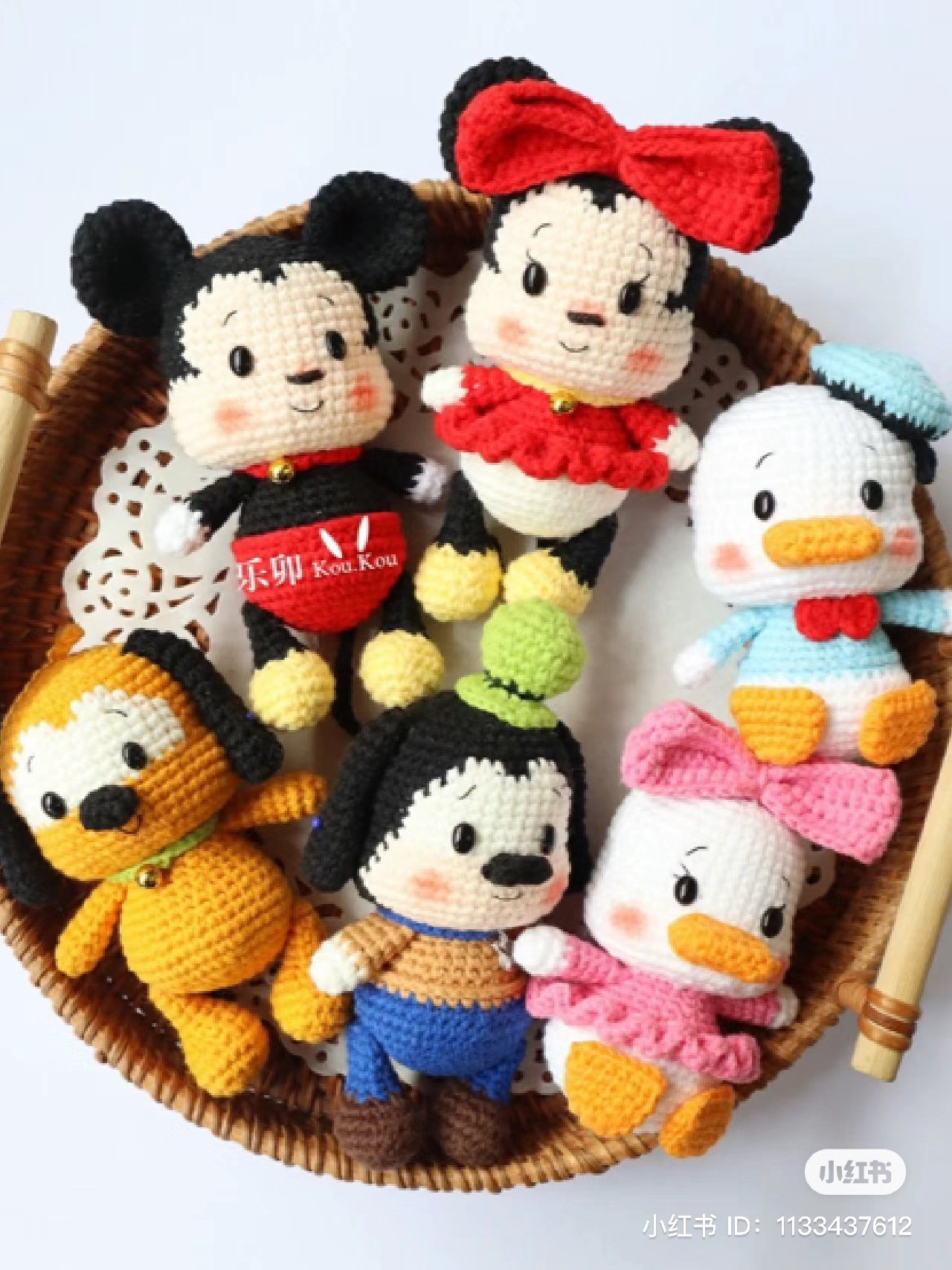 Crochet Amigurumi Pattern: Mickey Mouse Clubhouse Series (Mickey, Minnie, Donald, Pluto)