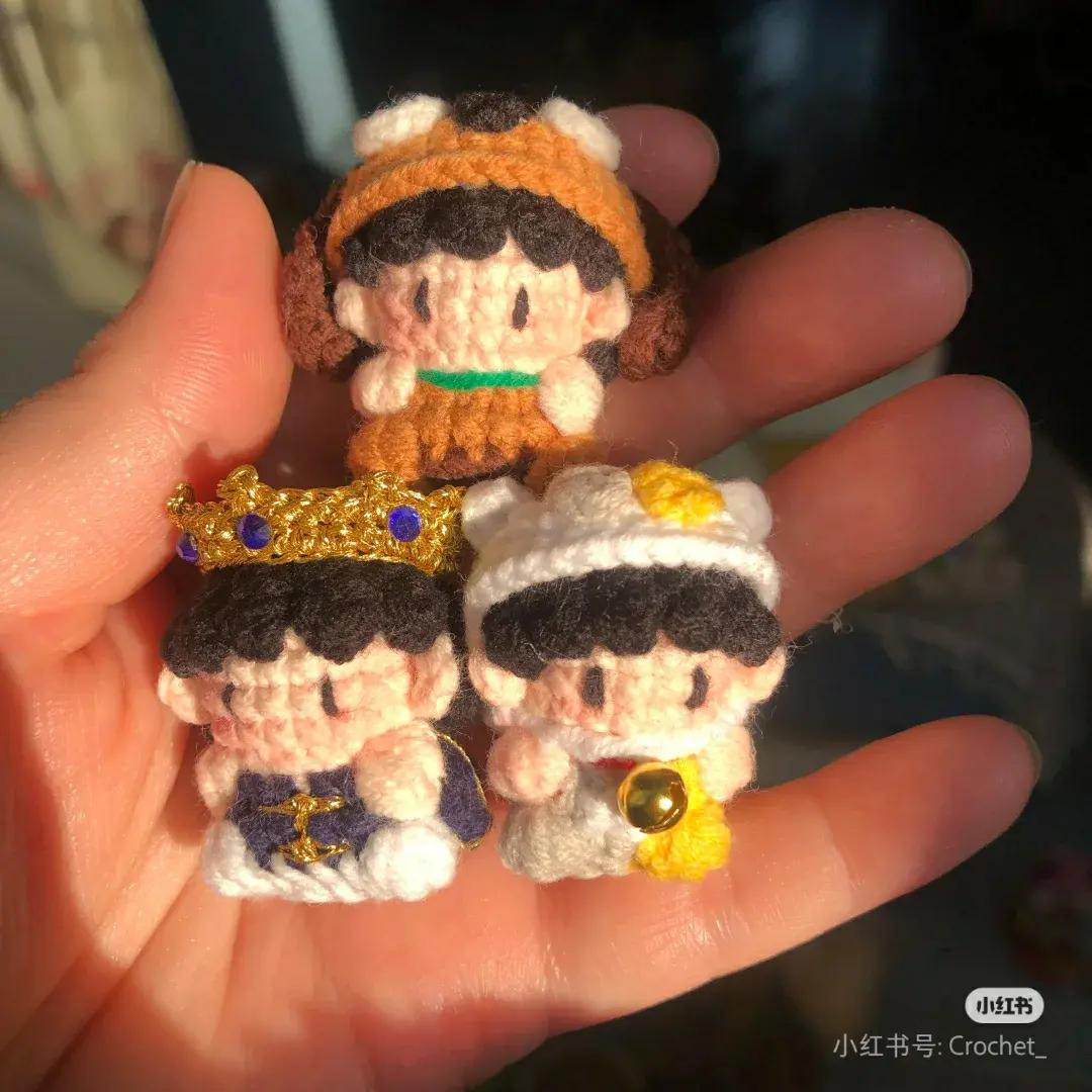 Crochet Amigurumi Pattern: Zhou Shen C929 King and Cat Outfit Dolls