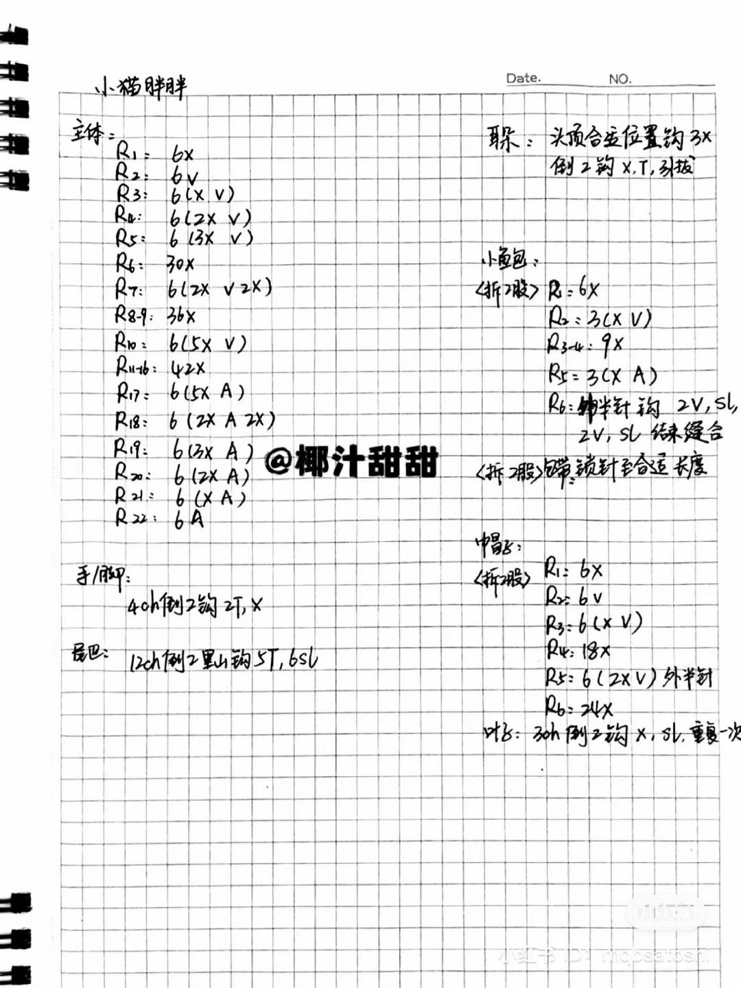 Crochet Amigurumi Patterns: Cute Cat with Headphones, Pig & Duck Ice Cream Cones, and Green Vegetable Bird