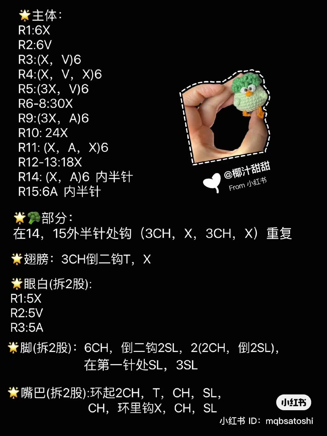 Crochet Amigurumi Patterns: Cute Cat with Headphones, Pig & Duck Ice Cream Cones, and Green Vegetable Bird