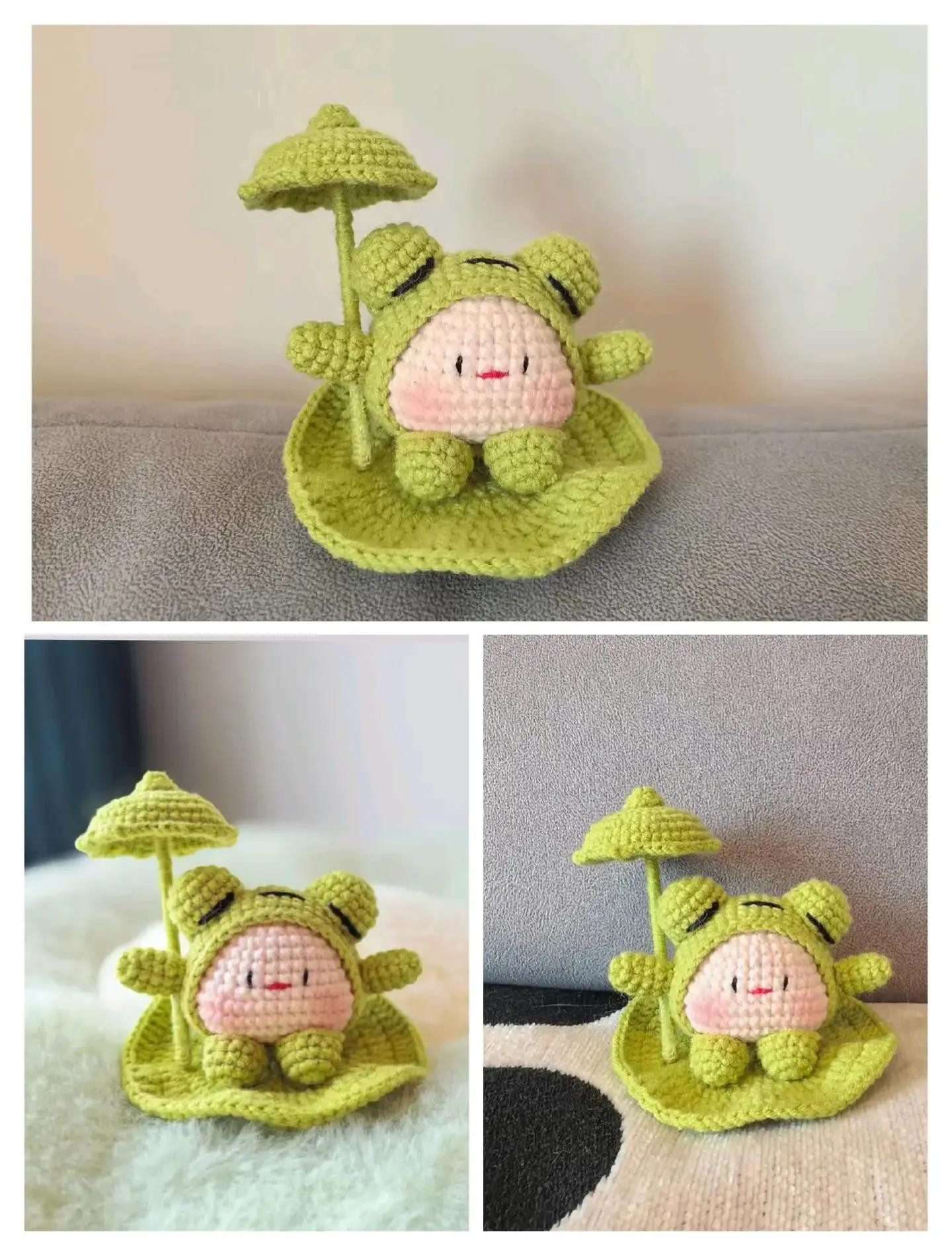 Crochet Amigurumi Patterns: Lotus Rabbit, Frog Dango & Corn Bunny