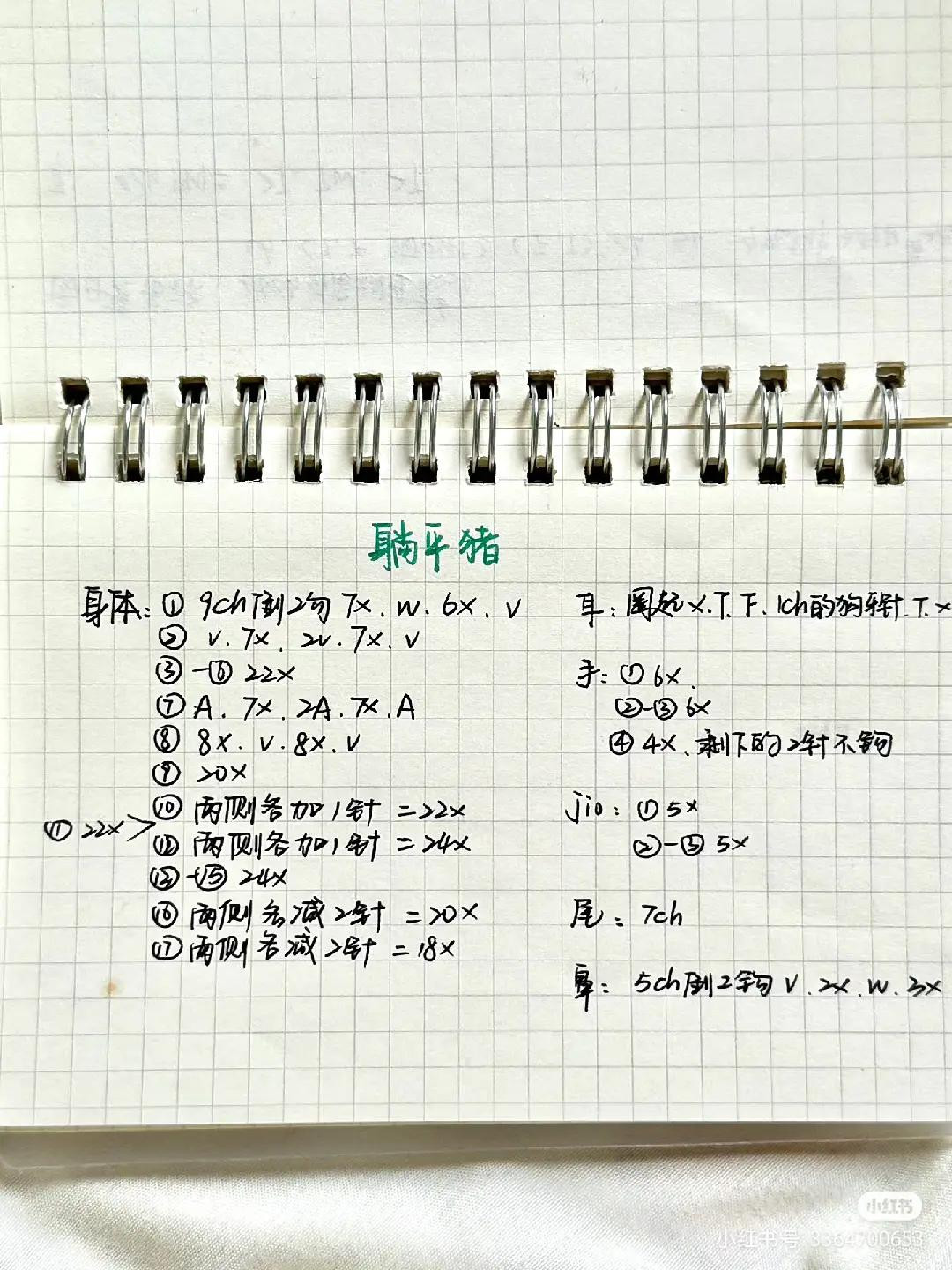 Crochet Amigurumi Patterns: Star黛露 Rabbit, Black Lion Keychain, and Pink Pig Doll with Charts