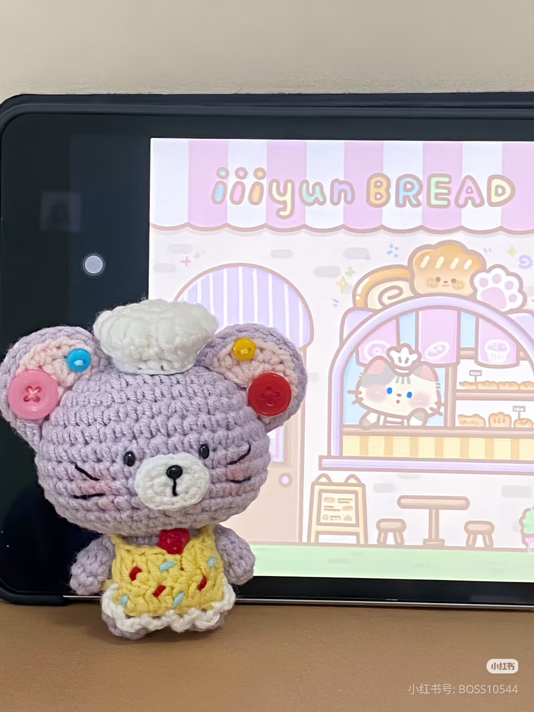 Crochet Amigurumi Purple Baker Mouse Pattern Tutorial