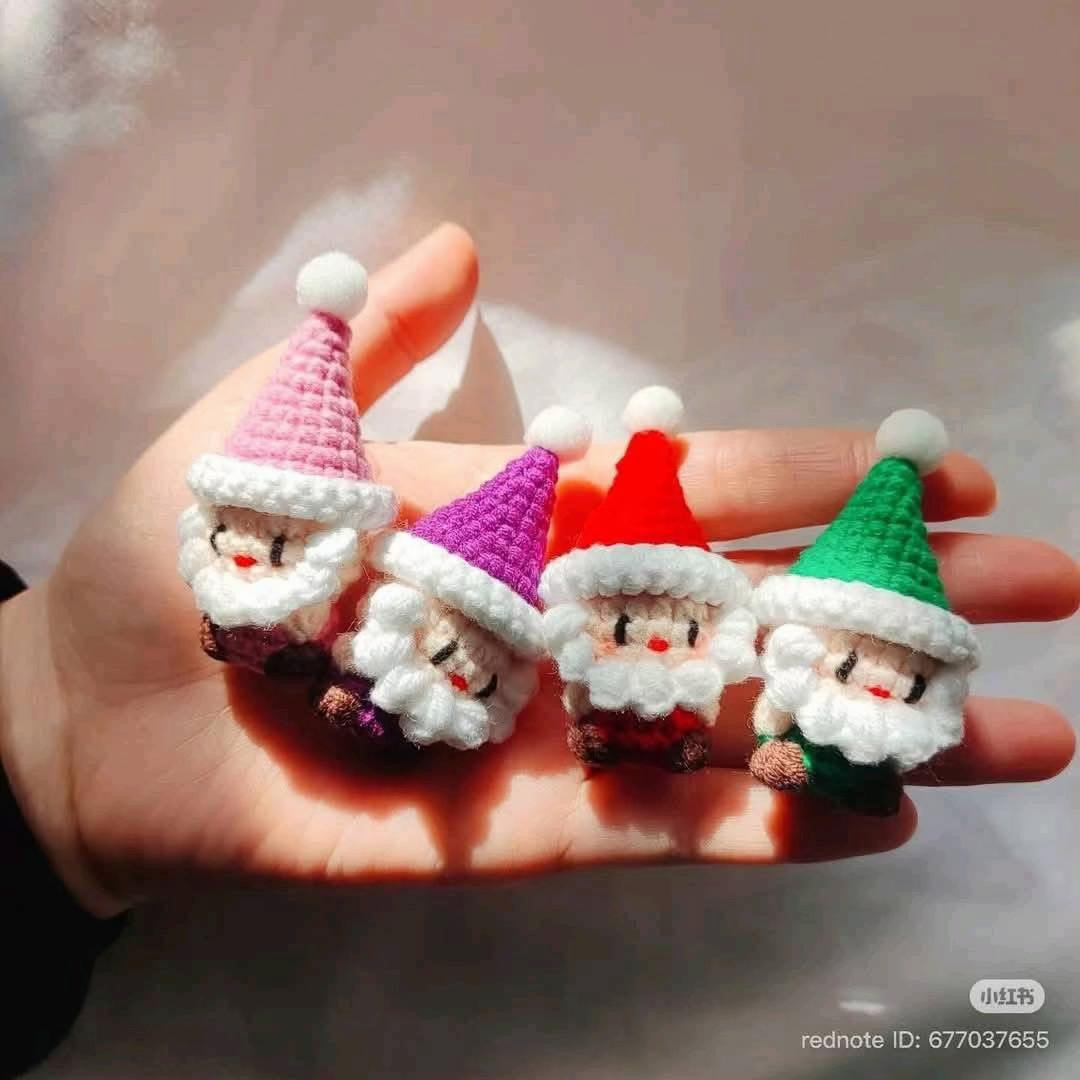 Crochet Amigurumi Santa Claus Doll Pattern Chart