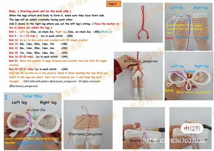 Crochet Amigurumi Sofia Doll Pattern with Pink Dress and Blonde Hair