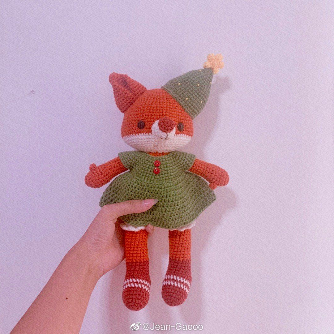 Crochet Amigurumi Squirrel Doll Pattern Chart