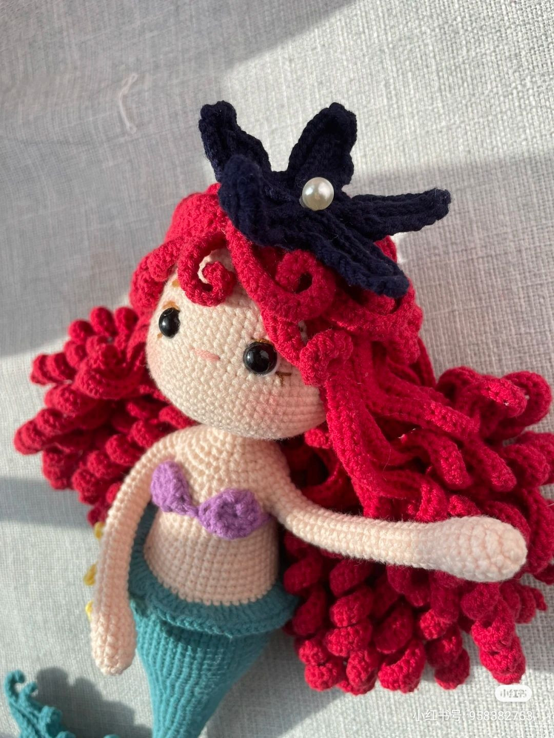 Crochet Ariel Mermaid Amigurumi Pattern Chart