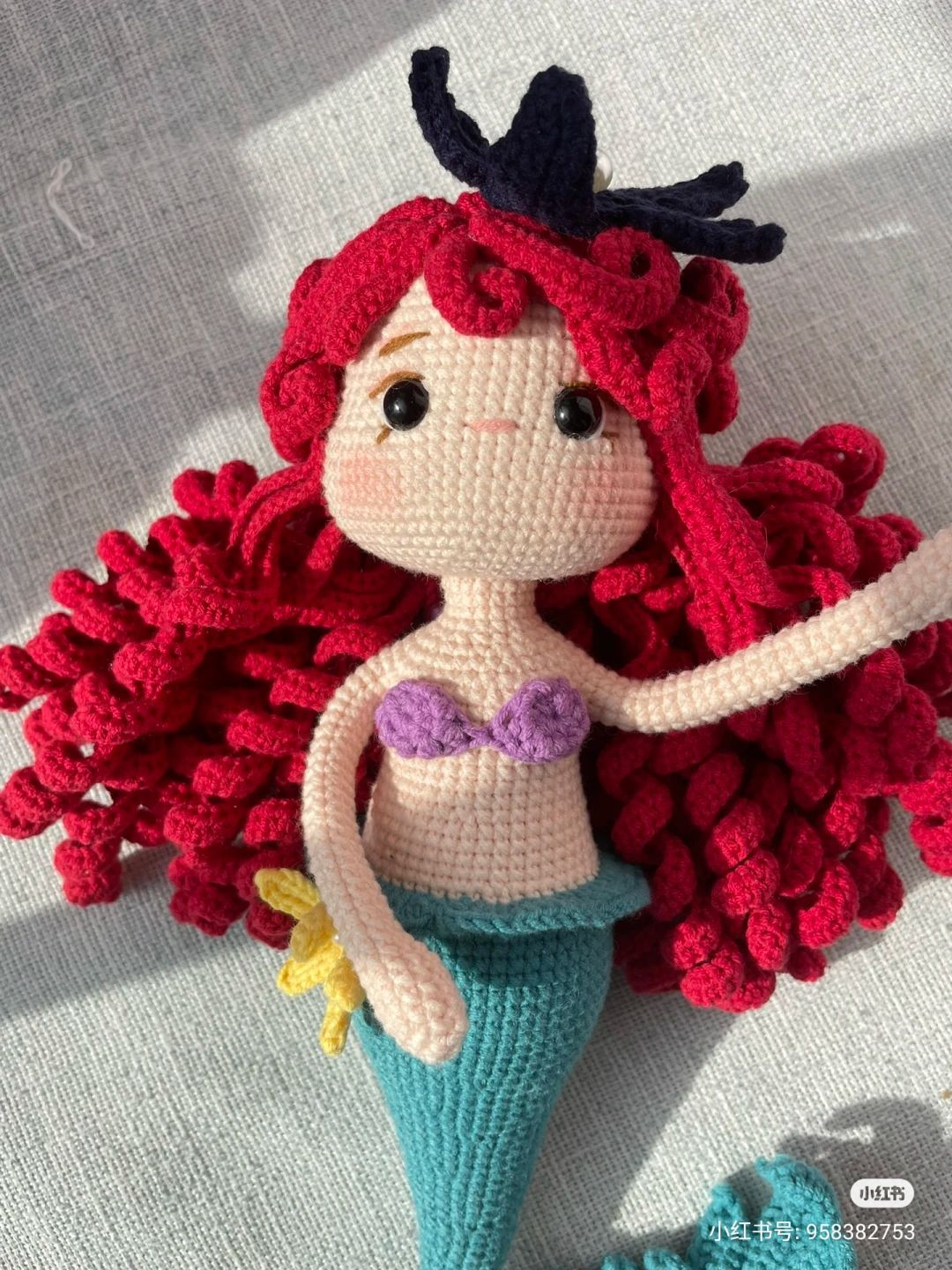 Crochet Ariel Mermaid Amigurumi Pattern Chart