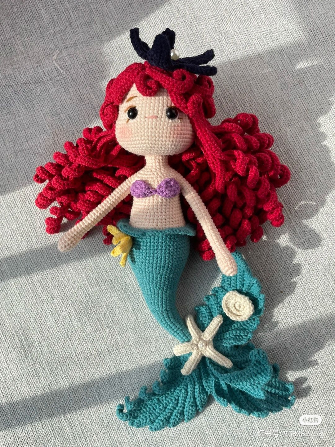 Crochet Ariel Mermaid Amigurumi Pattern Chart