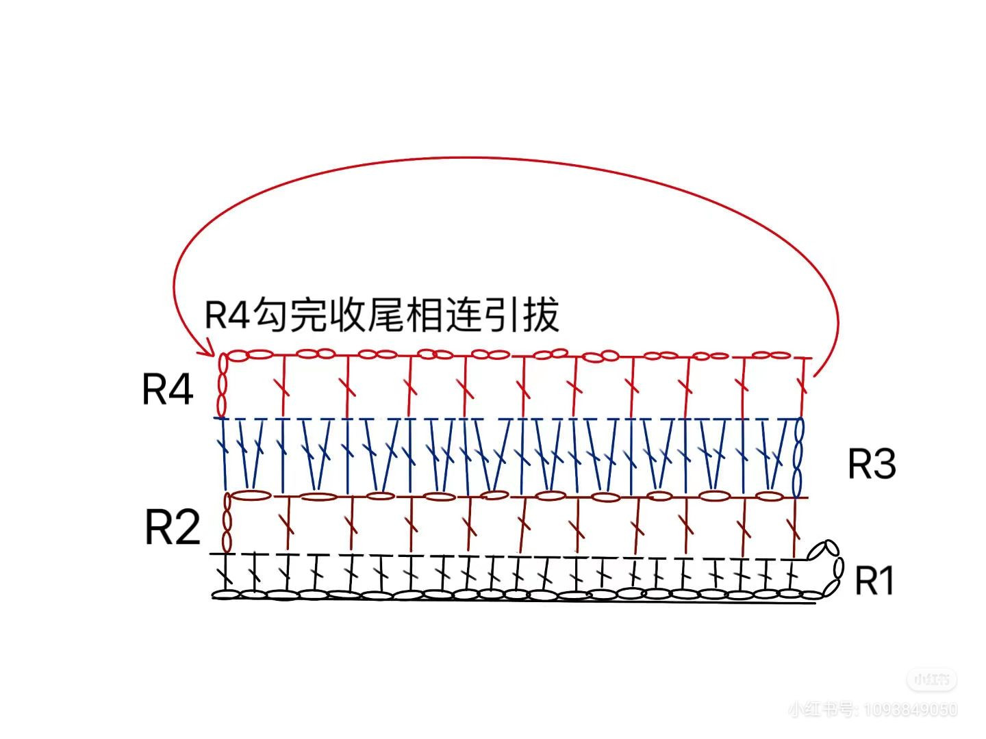 Crochet Baby Dress Pattern with Red Flower and Ruffled Collar