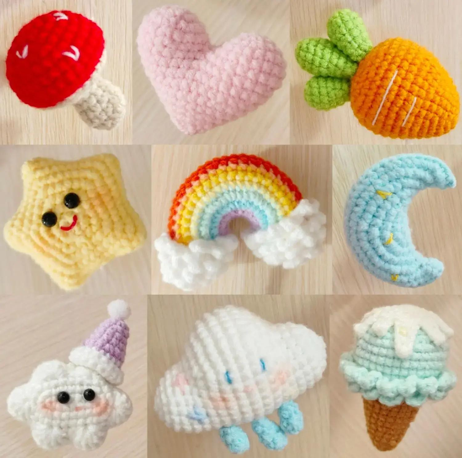 Crochet Baby Mobile Pattern: Cute Animals, Clouds, and Rainbow Tutorial