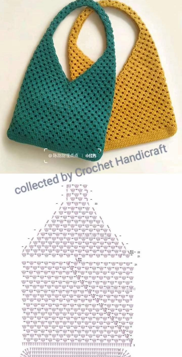 Crochet Bag Patterns: Floral Granny Square, Shell Stitch Tote, and Envelope Clutch Charts