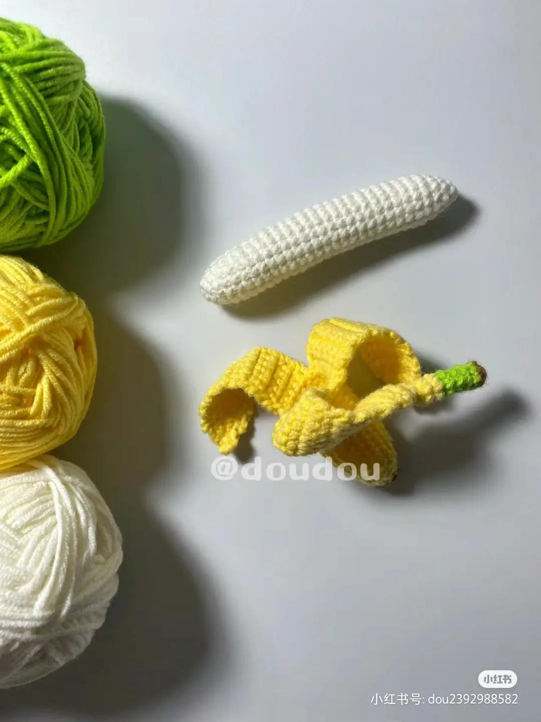 Crochet Banana Pattern Chart with Instructions