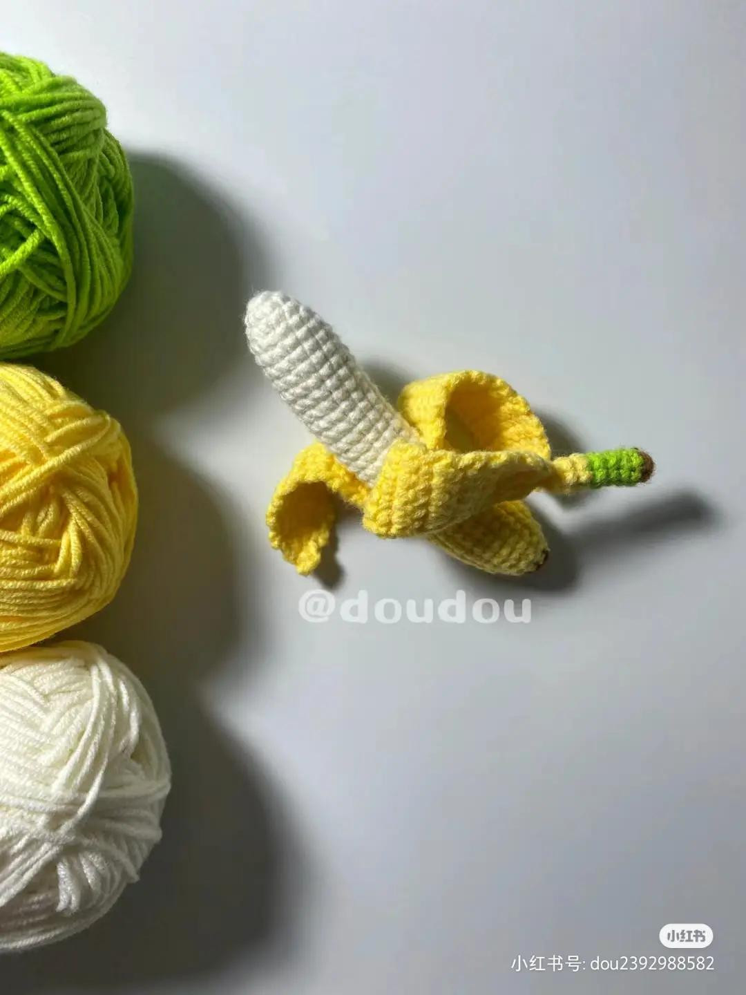 Crochet Banana Pattern Chart with Instructions