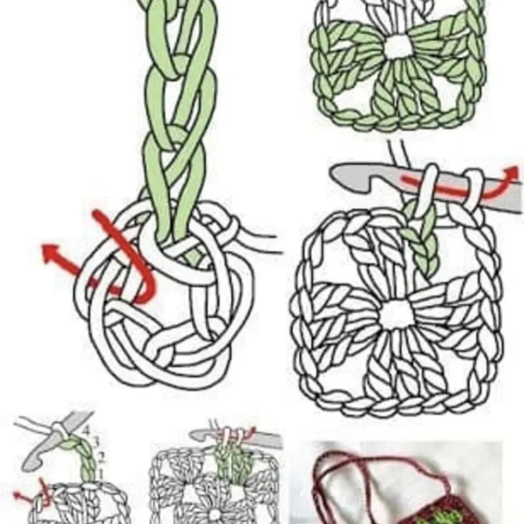 Crochet Basics: Essential Techniques, Magic Ring Tutorial, and Colorful Motif Charts