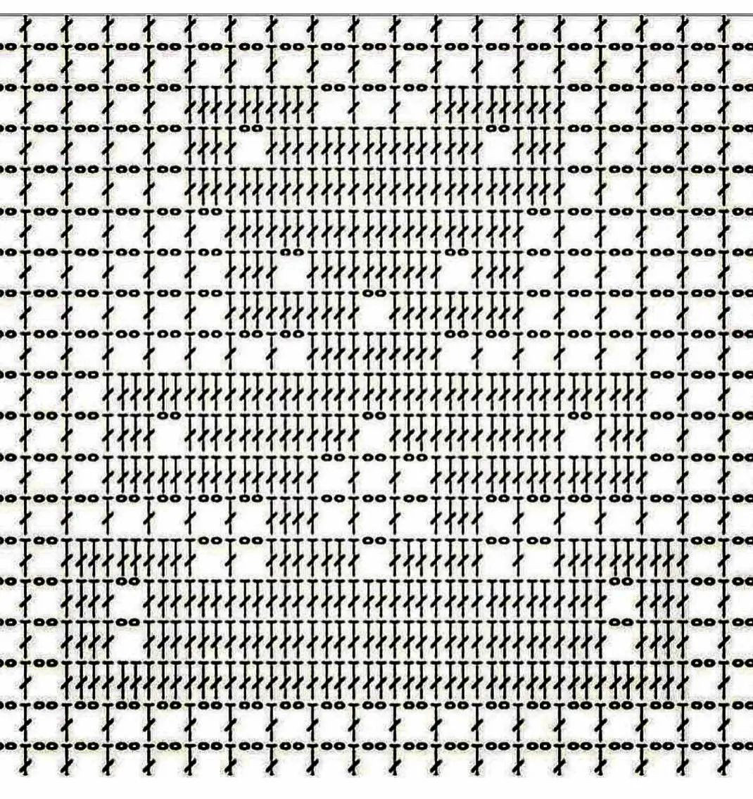 Crochet Bear Flat Chart Pattern