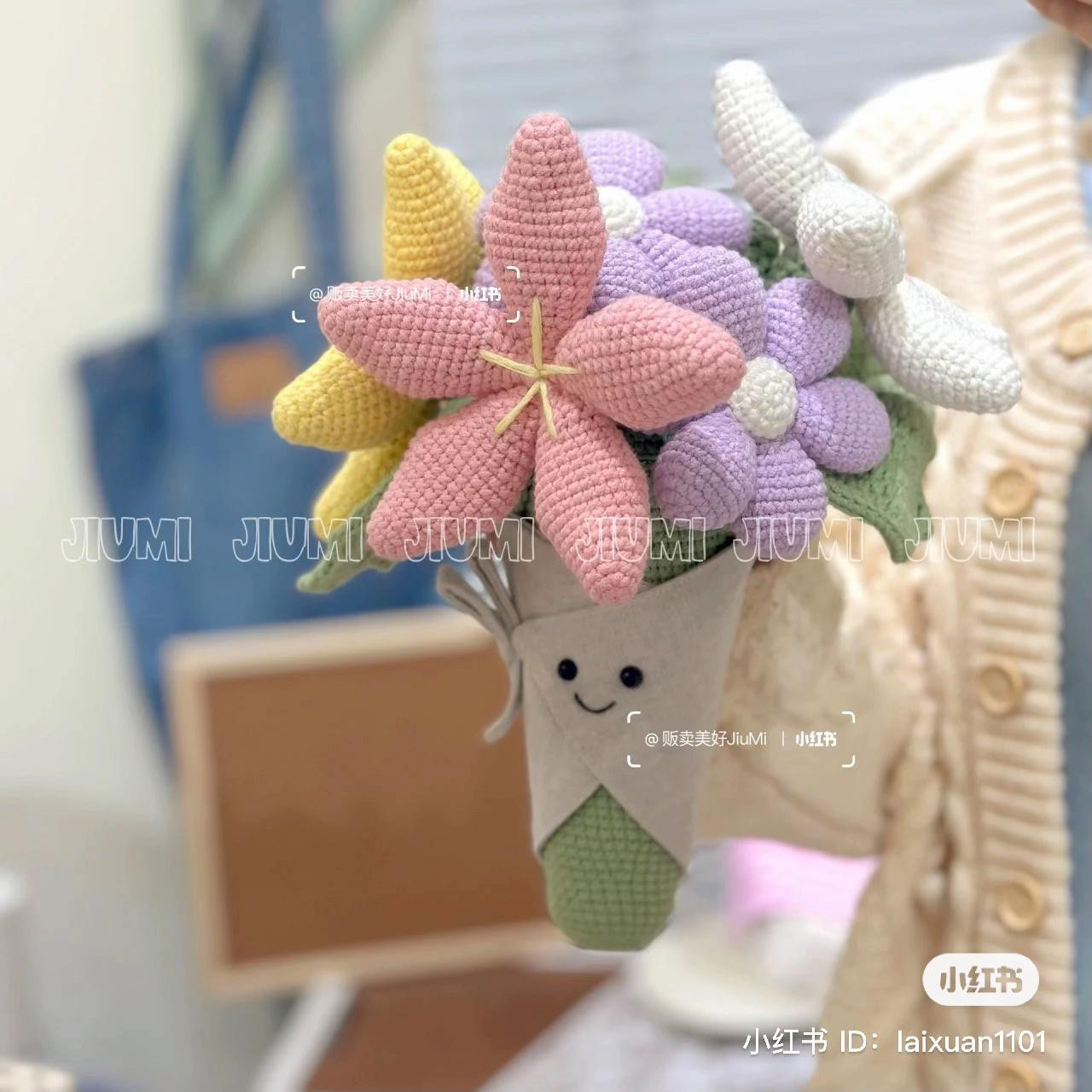 Crochet Bouquet Flower Pattern Chart