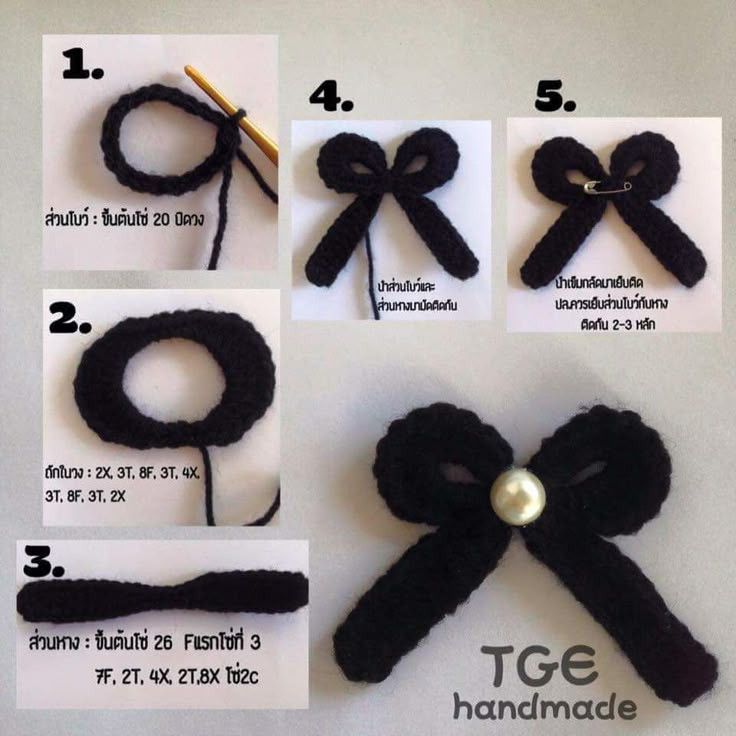 Crochet Bow Tutorials and Patterns: Floral, Strawberry, and Lace Designs