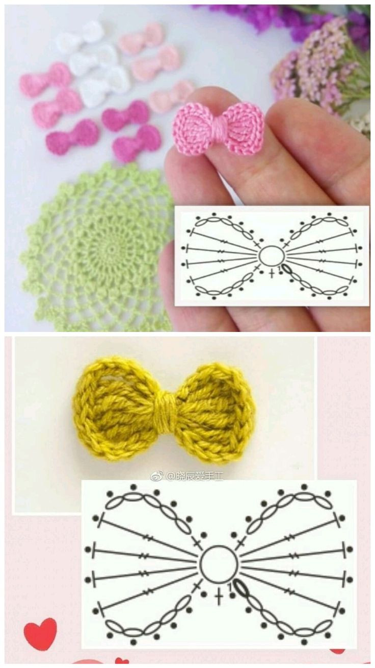 Crochet Bow Tutorials and Patterns: Floral, Strawberry, and Lace Designs