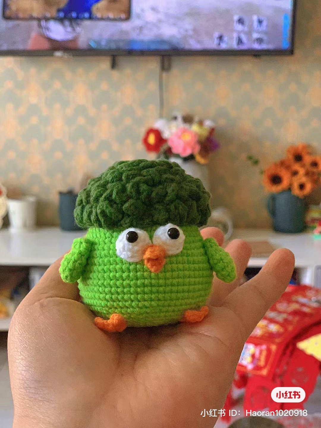 Crochet Broccoli Chicken Amigurumi Pattern Tutorial
