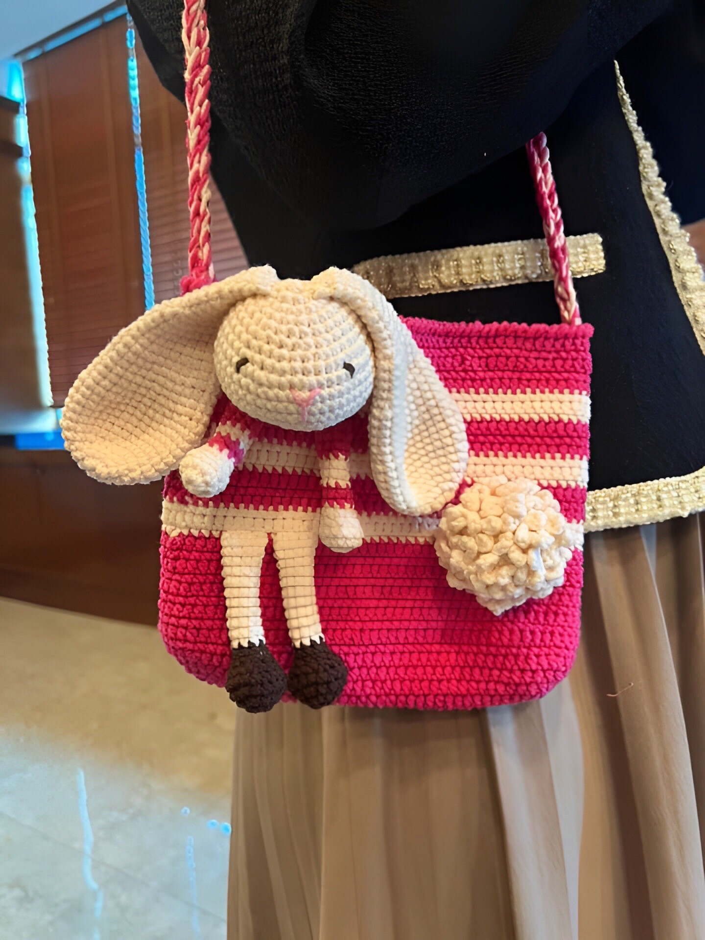 Crochet Bunny Bag Pattern with Amigurumi Rabbit Tutorial