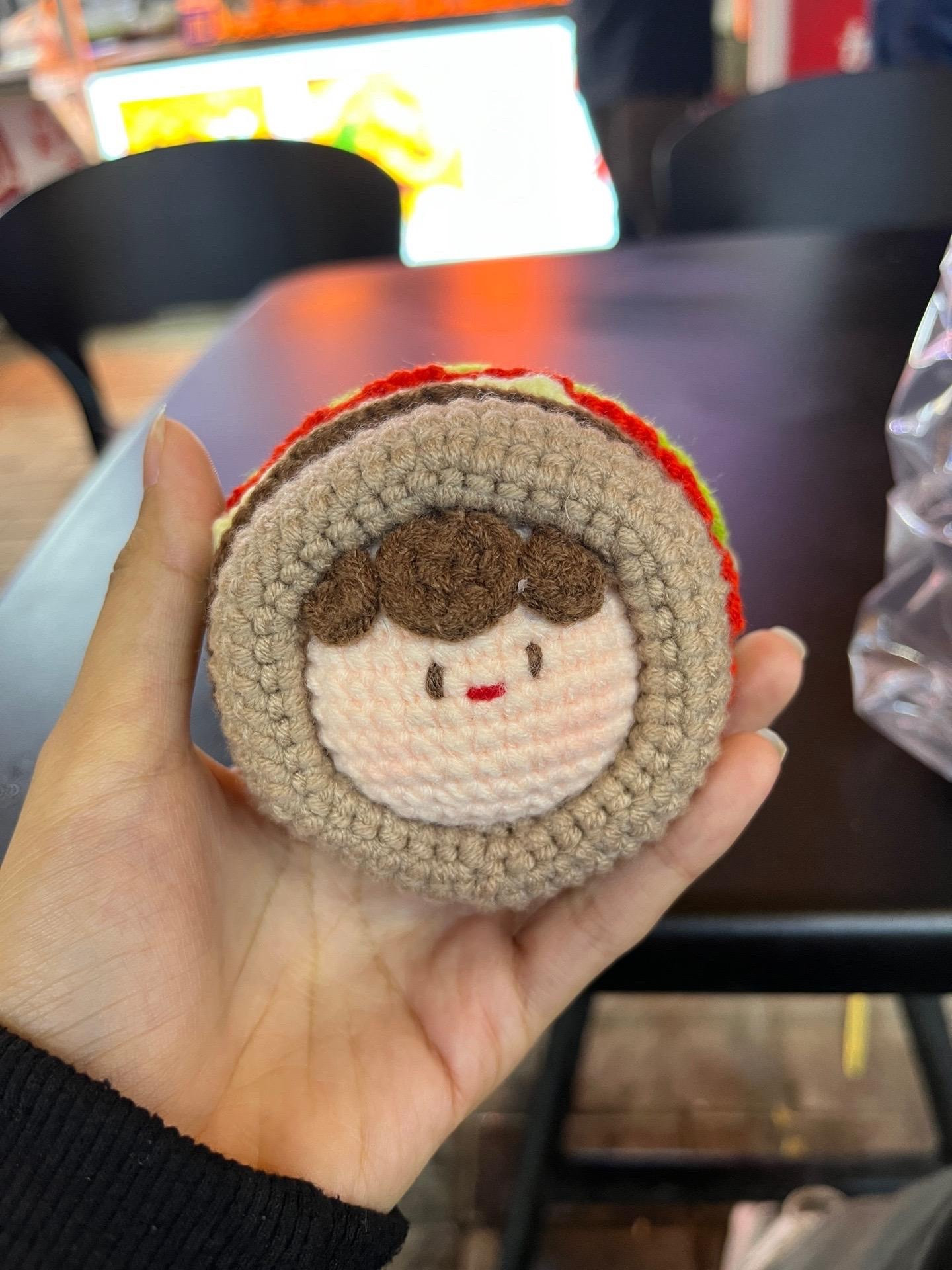 Crochet Burger Doll Pattern with Chart