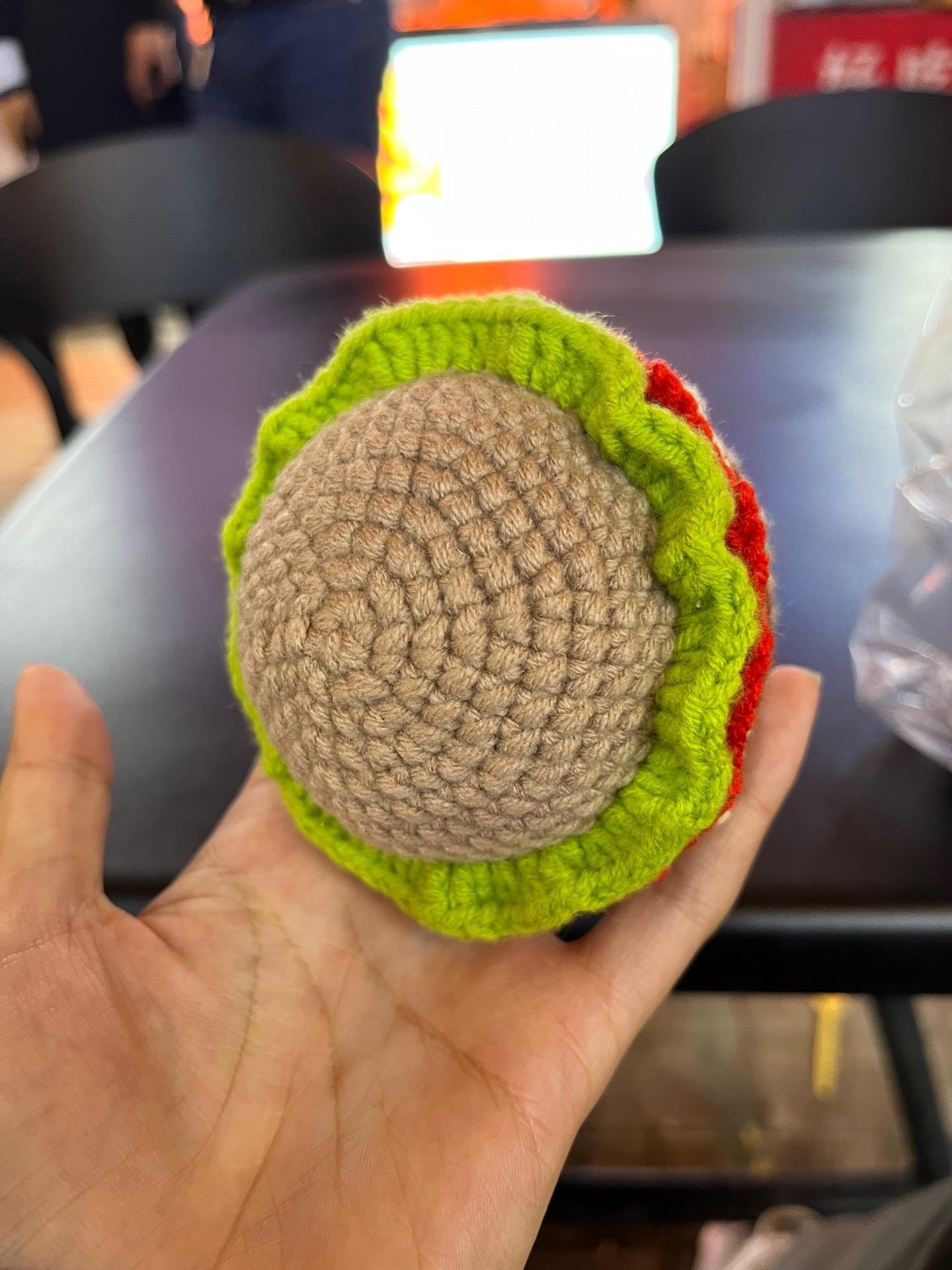 Crochet Burger Doll Pattern with Chart