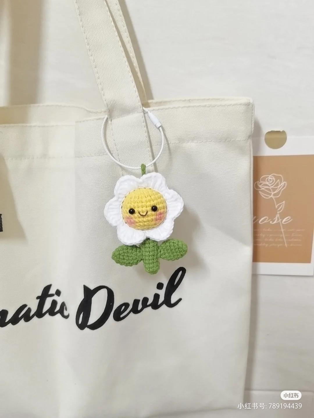 Crochet Butterfly Chart: Yellow and Pink Flat Pattern