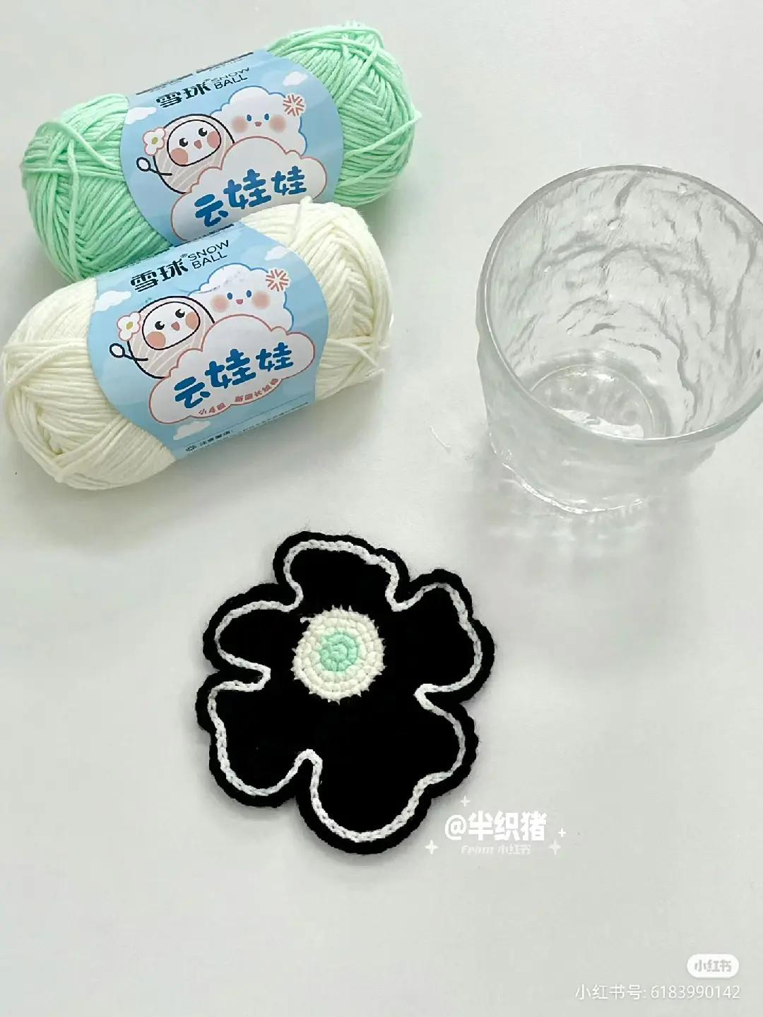 Crochet Butterfly Granny Square Pattern Chart and Finished Coasters Tutorial