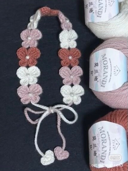 Crochet Butterfly Headband Pattern Tutorial with Pearl Flowers