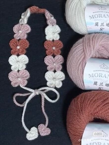 Crochet Butterfly Headband Pattern Tutorial with Pearl Flowers