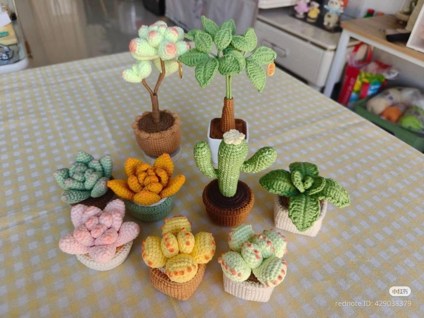 Crochet Cactus and Succulent Plants Pattern Chart