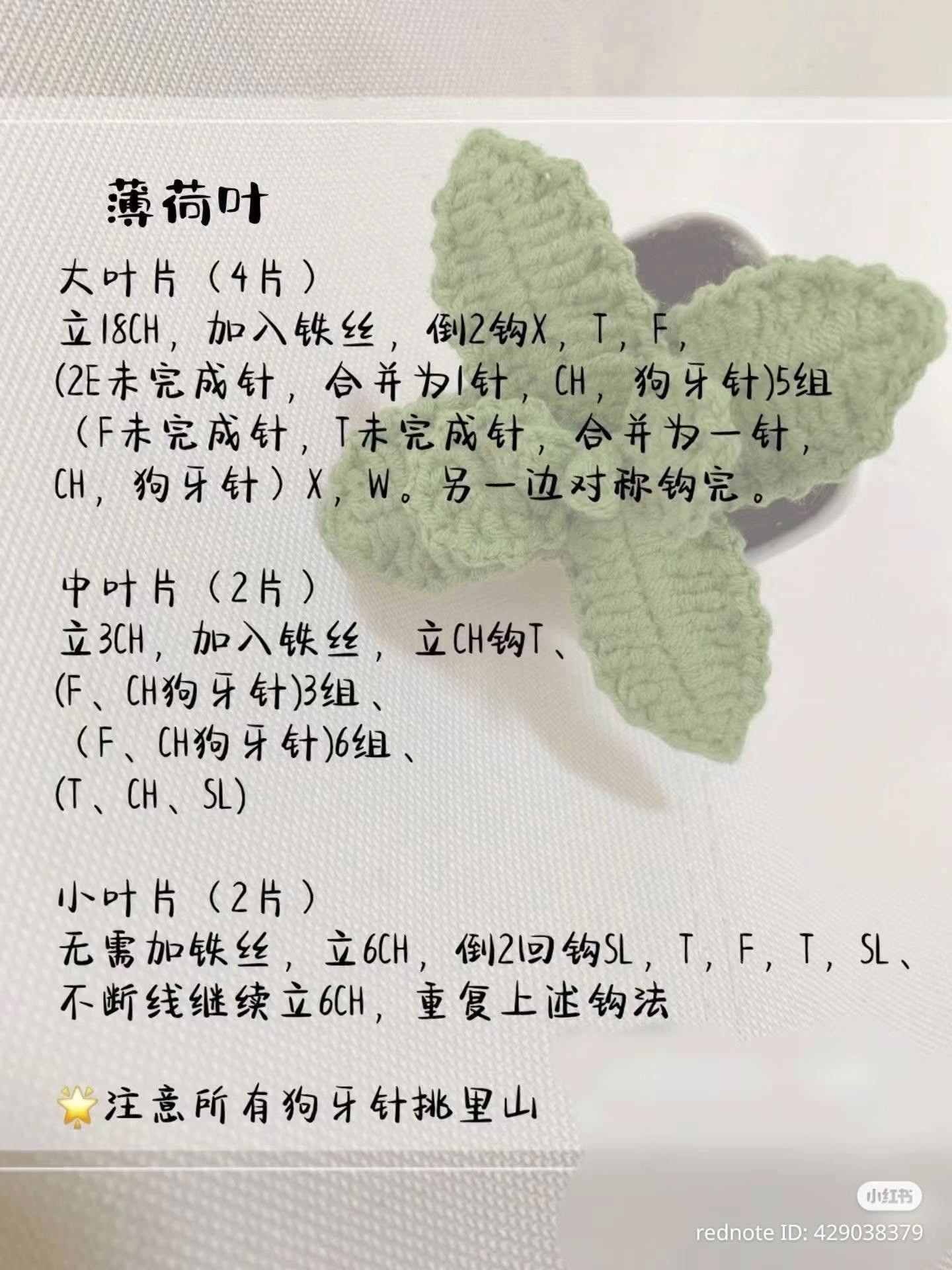 Crochet Cactus and Succulent Plants Pattern Chart