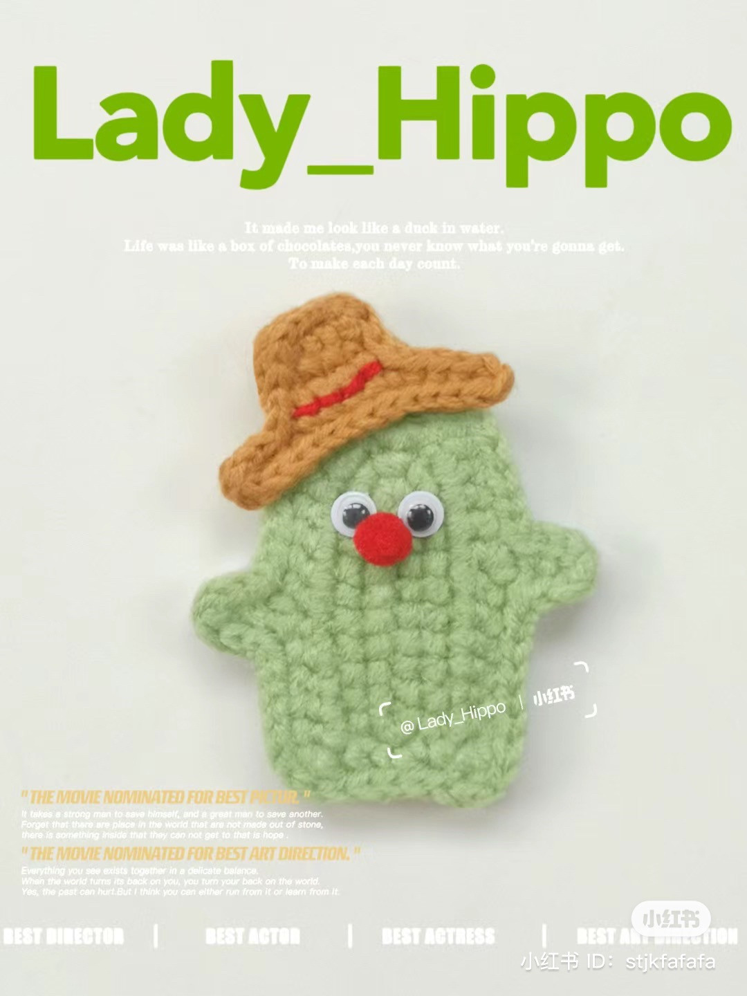 Crochet Cactus Small Potted Plant Chart with 4 Styles