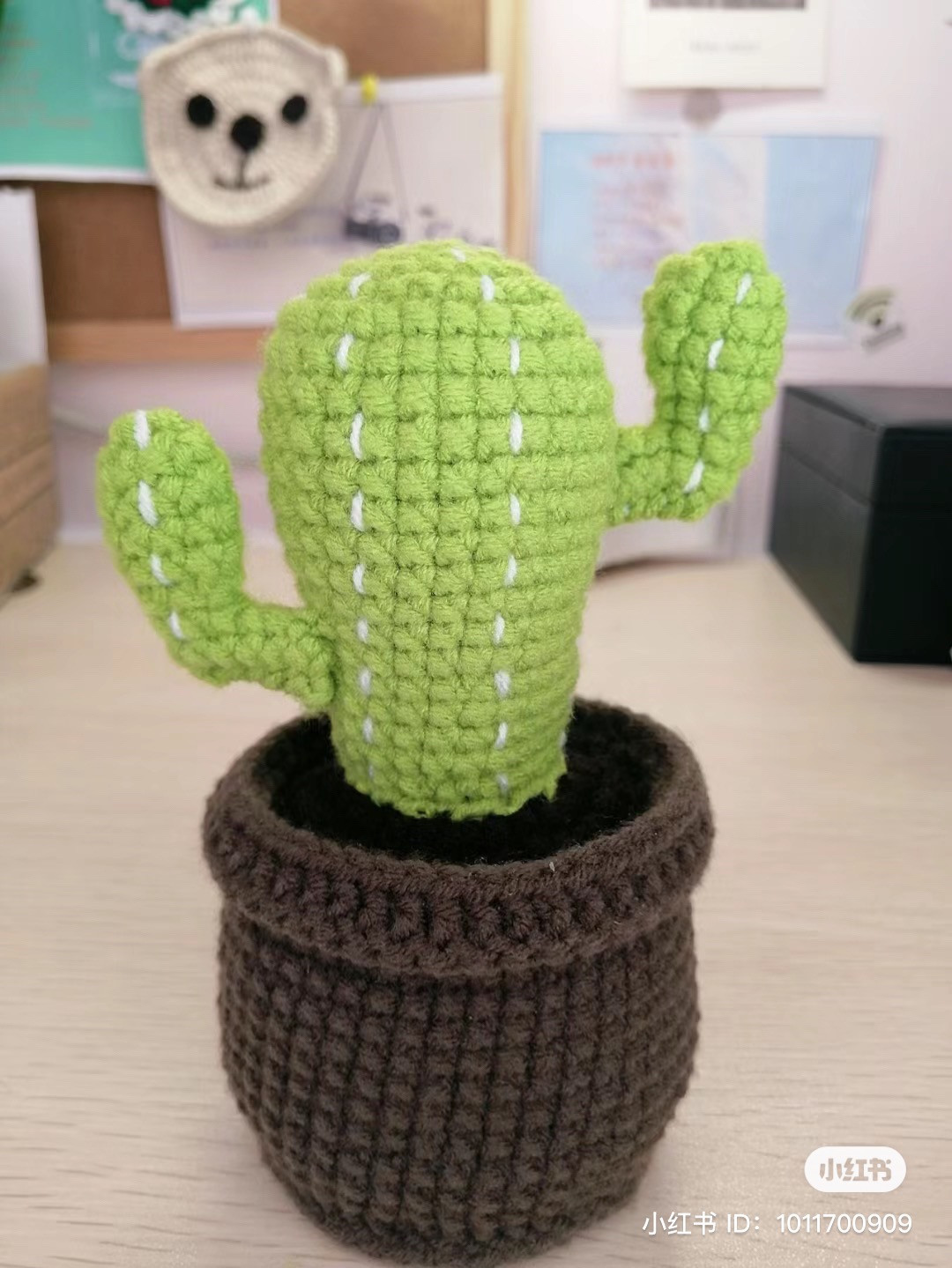 Crochet Cactus Small Potted Plant Chart with 4 Styles