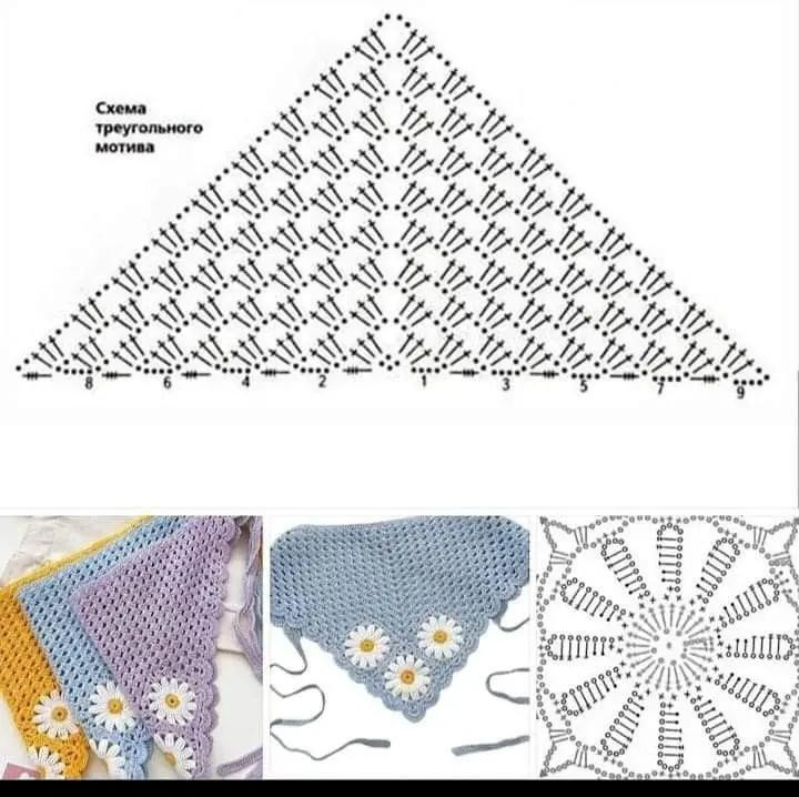 Crochet Camellia Headscarf Pattern with Instructions