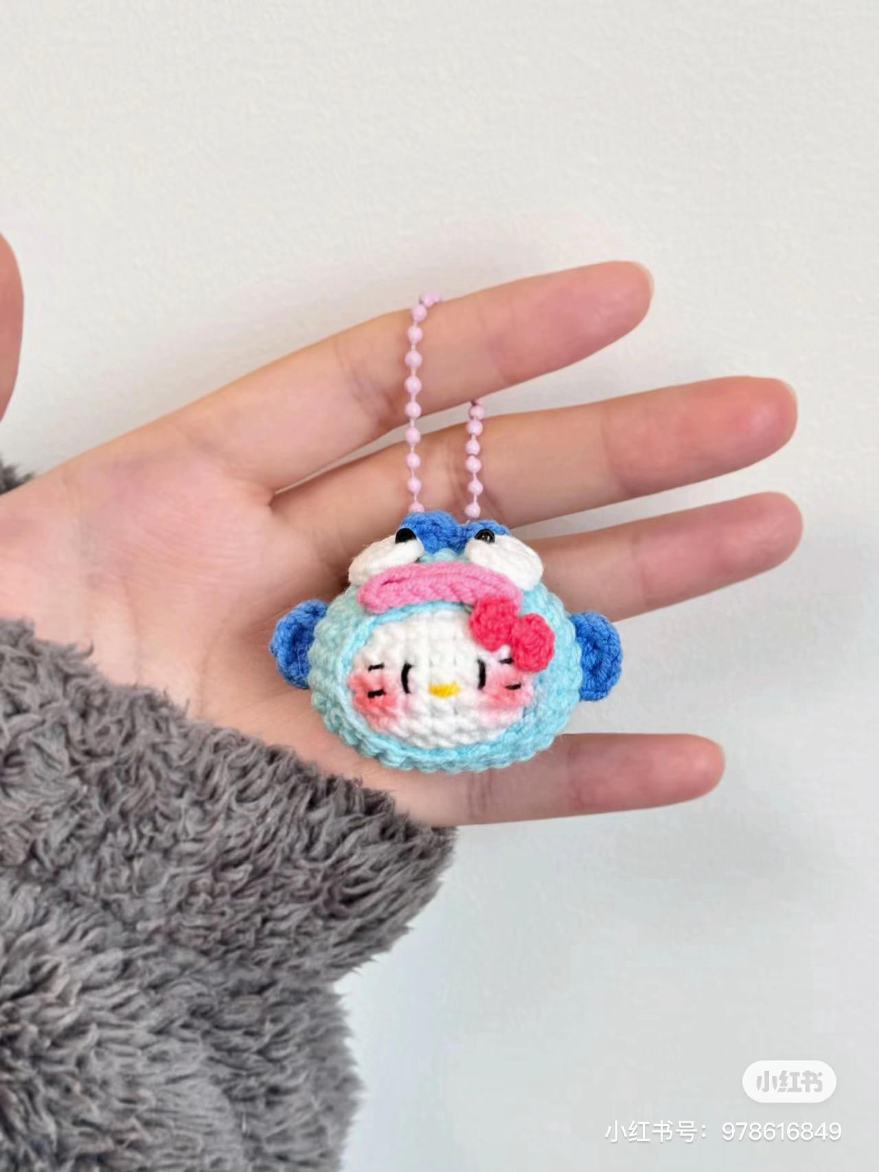 Crochet Candy and Taiyaki Kitty Amigurumi Keychain Pattern